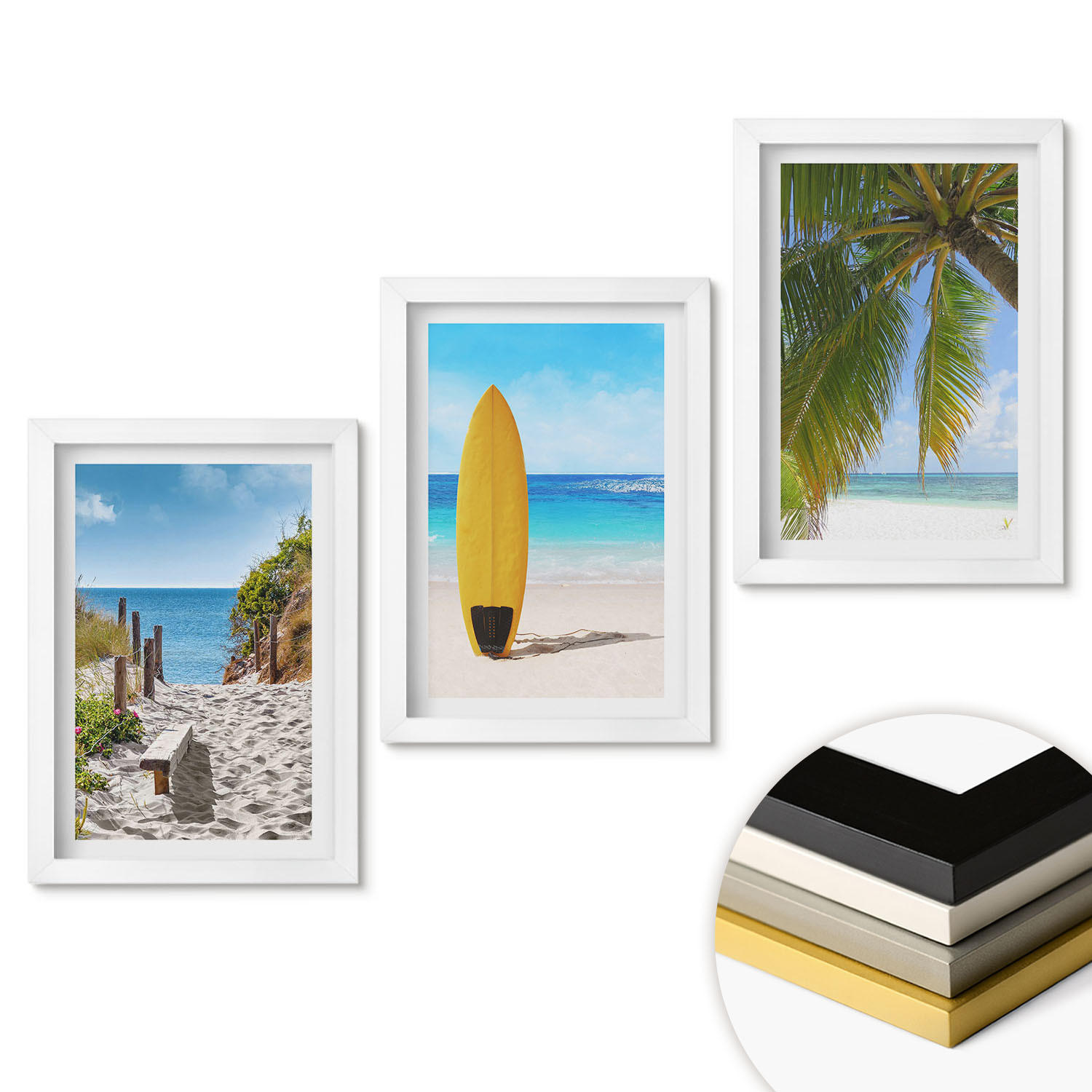 ArtPrintCave Wandbilder Weiß 20x30 cm
