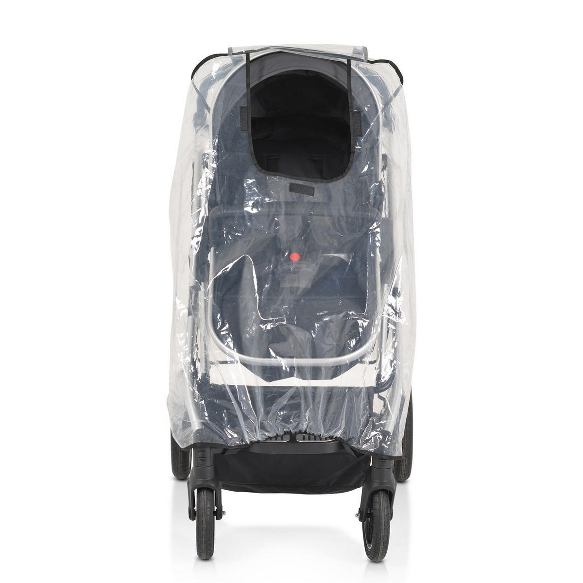 KINDERWAGEN-REGENSCHUTZ Bimbro transparent Kinderwagen-Regenschutz universal, Belüftungslöcher, für Einsitzer - Weiß, Kunststoff (56/94/94cm) - Moni
