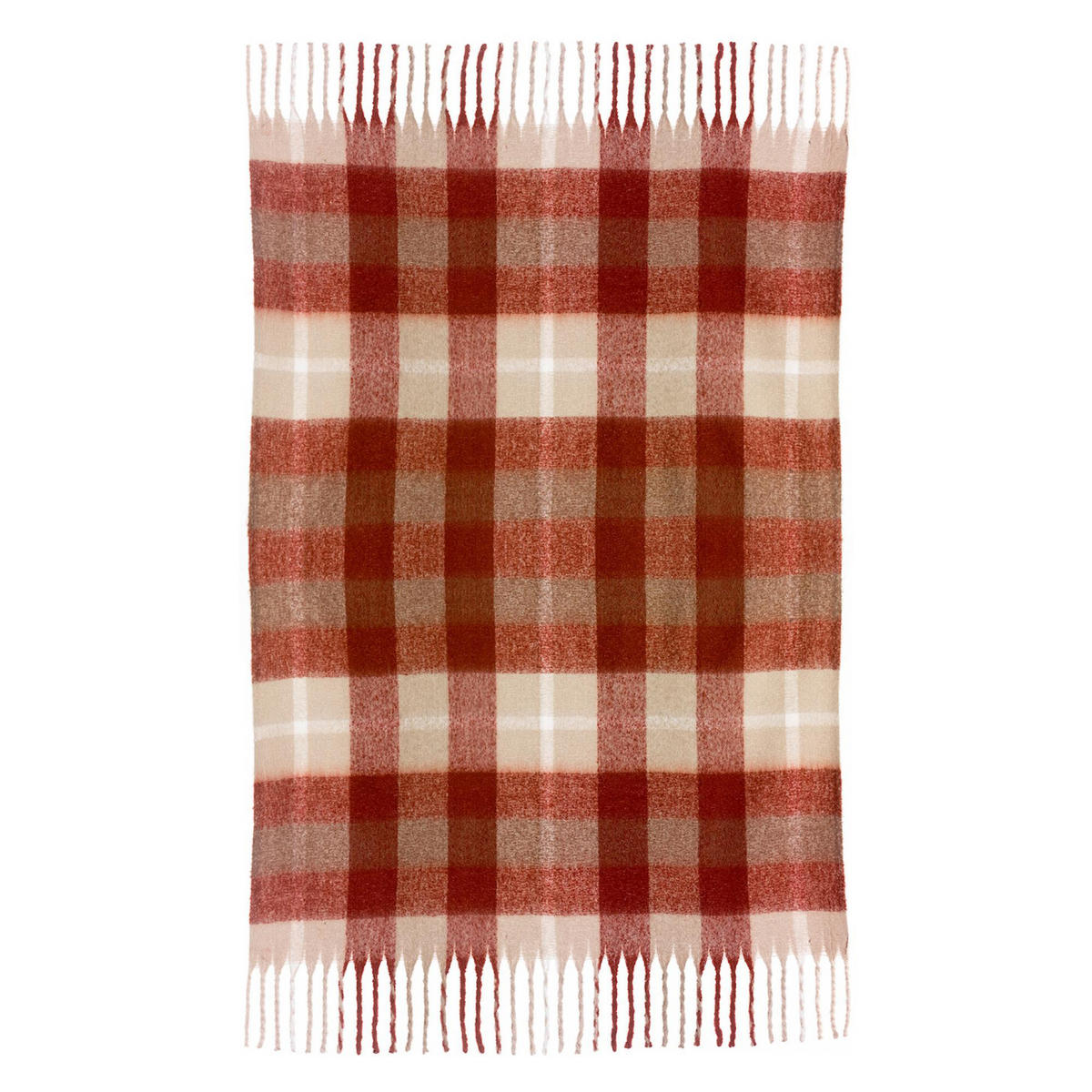 TARTAN-DECKE Isabel karamell 130 x 160 cm - Braun, Textil (130/160cm) - Vivaraise