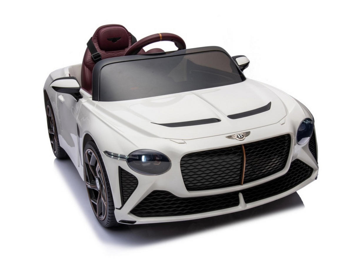 KINDER ELEKTROAUTO Bentley Bacalar weiß - Weiß, Kunststoff (108/65/45cm) - TPFLiving