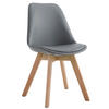 ESSZIMMERSTUHL Manolo, Kunstleder, Natura grau - Naturfarben/Grau, Holz/Textil (48/84/55cm) - TPFLiving