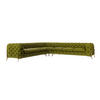 ECKSOFA Chesterfield Olive Schwarz Samt - Goldfarben/Olivgrün, Holz/Textil (323/323cm) - S-Style Möbel