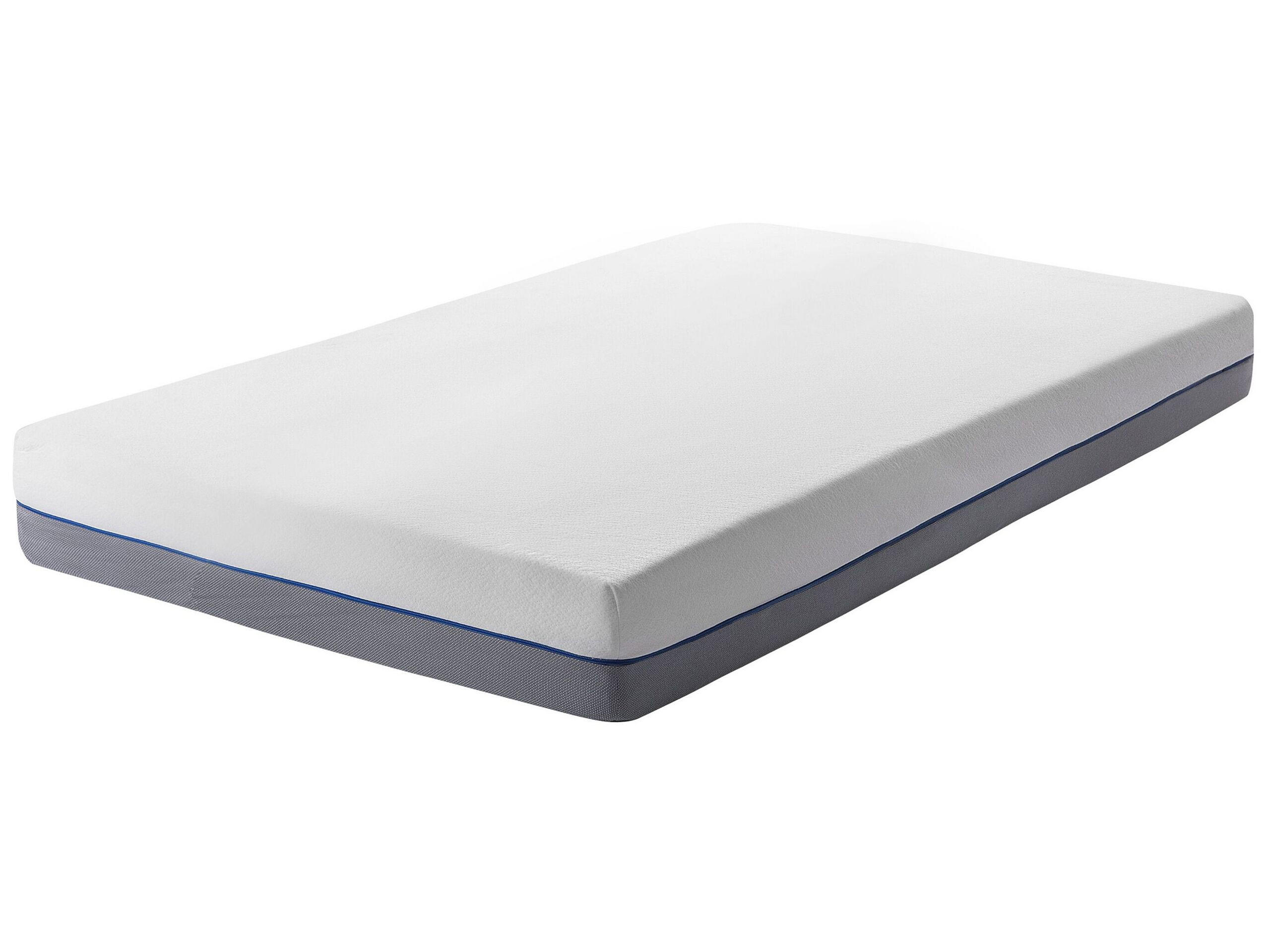 MATRATZE Memory Foam hart 90/200/20 cm Glee - Weiß, Textil (90/200cm) - Beliani