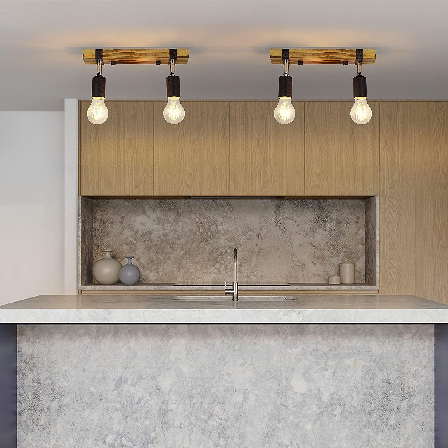 DECKENLEUCHTE Dickson 30/6/14.5cm - Eschefarben, Metall (30/6/14.5cm) - Nettlife