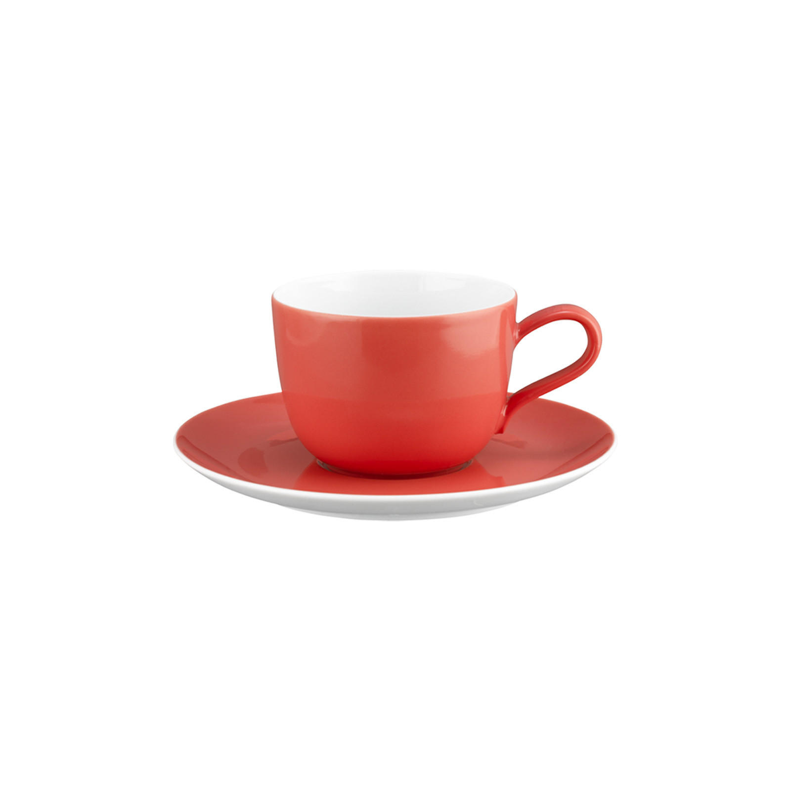 KAFFEETASSE MIT UNTERTASSE Liberty Pure Colors Flamingo Red 260 ml - Rot, Keramik (0.26L) - Seltmann Weiden