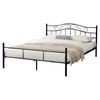 METALLBETT Florenz - Schwarz, Metall (180/200cm) - [en.casa]