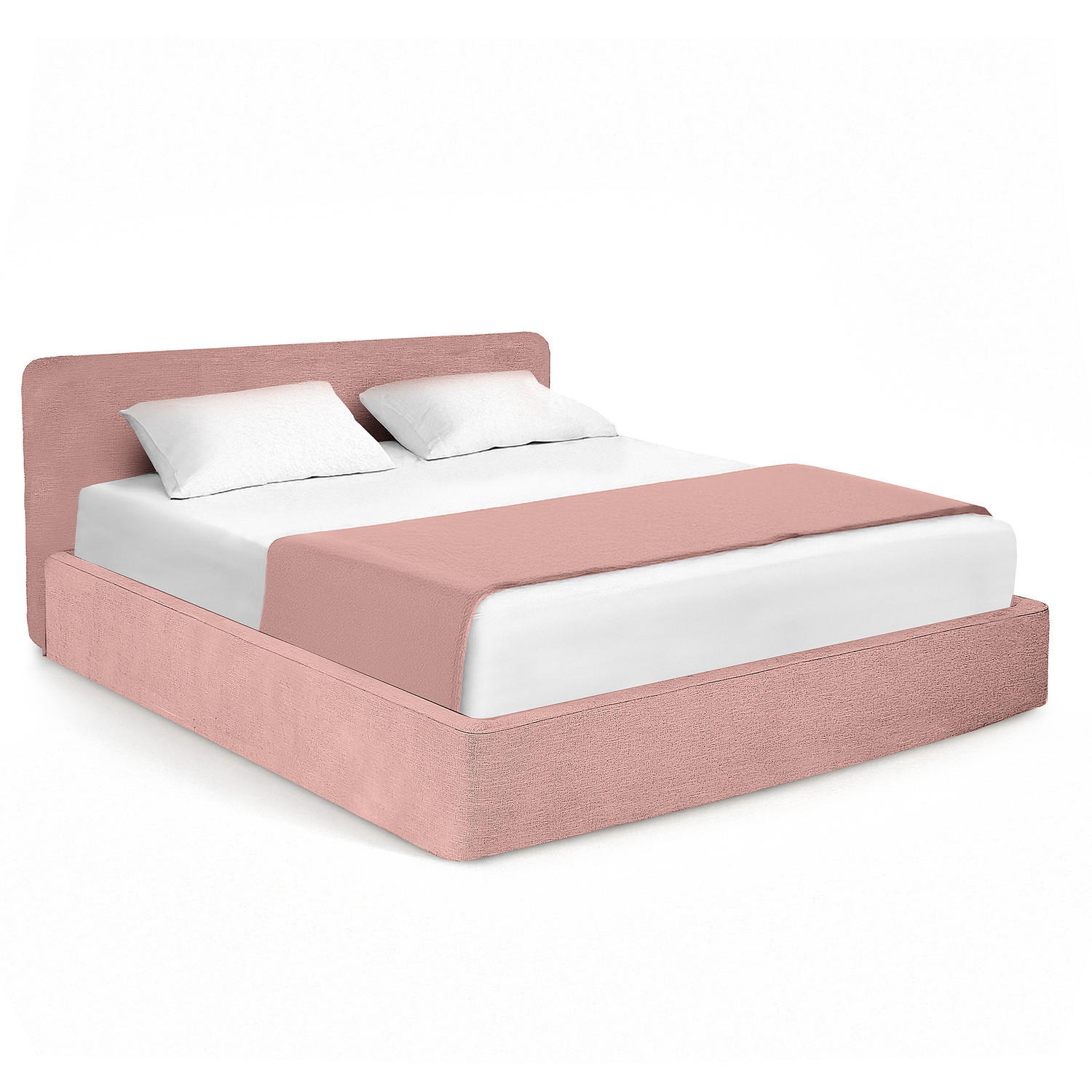 POLSTERBETT - Mauve, Textil (140/200cm) - home24