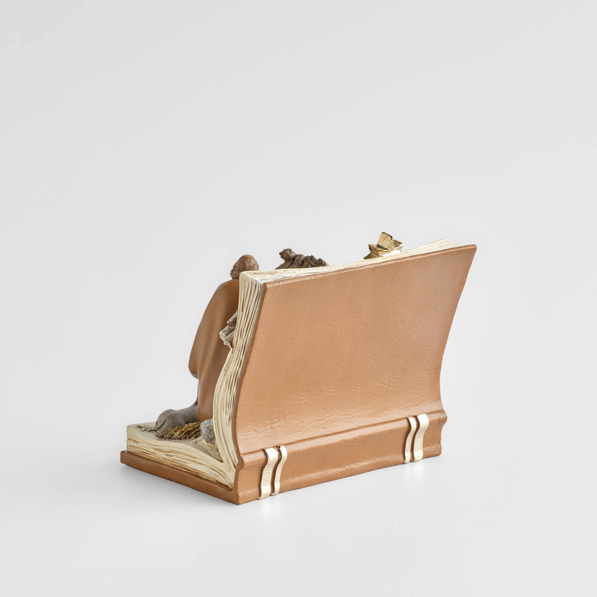 DEKOFIGUR Led TRIADIS, 16.5 x 15 cm, Braun, Beleuchtet Weihnachtsfigur, Weihnachtsdeko, Deko Wohnzimmer, Winter Christmas, XMAS Geschenk - Braun, Kunststoff (14.5/15/16.5cm) - home&you