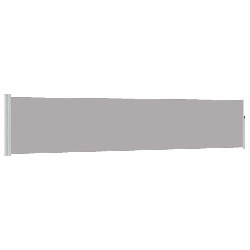 SEITENMARKISE Ausziehbare 100/500 Cm Grau - Grau, Textil (100/500cm) - vidaXL