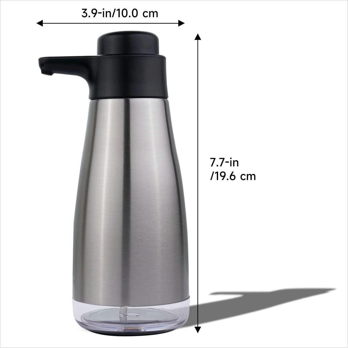 SEIFENSPENDER AK1062 Edelstahl 440 ml Silber Gebürstet - Silberfarben, Metall (8/20/9cm)