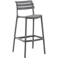 BARHOCKER Kunststoff Dunkelgrau - Dunkelgrau, Kunststoff (49/99/50cm) - CLP