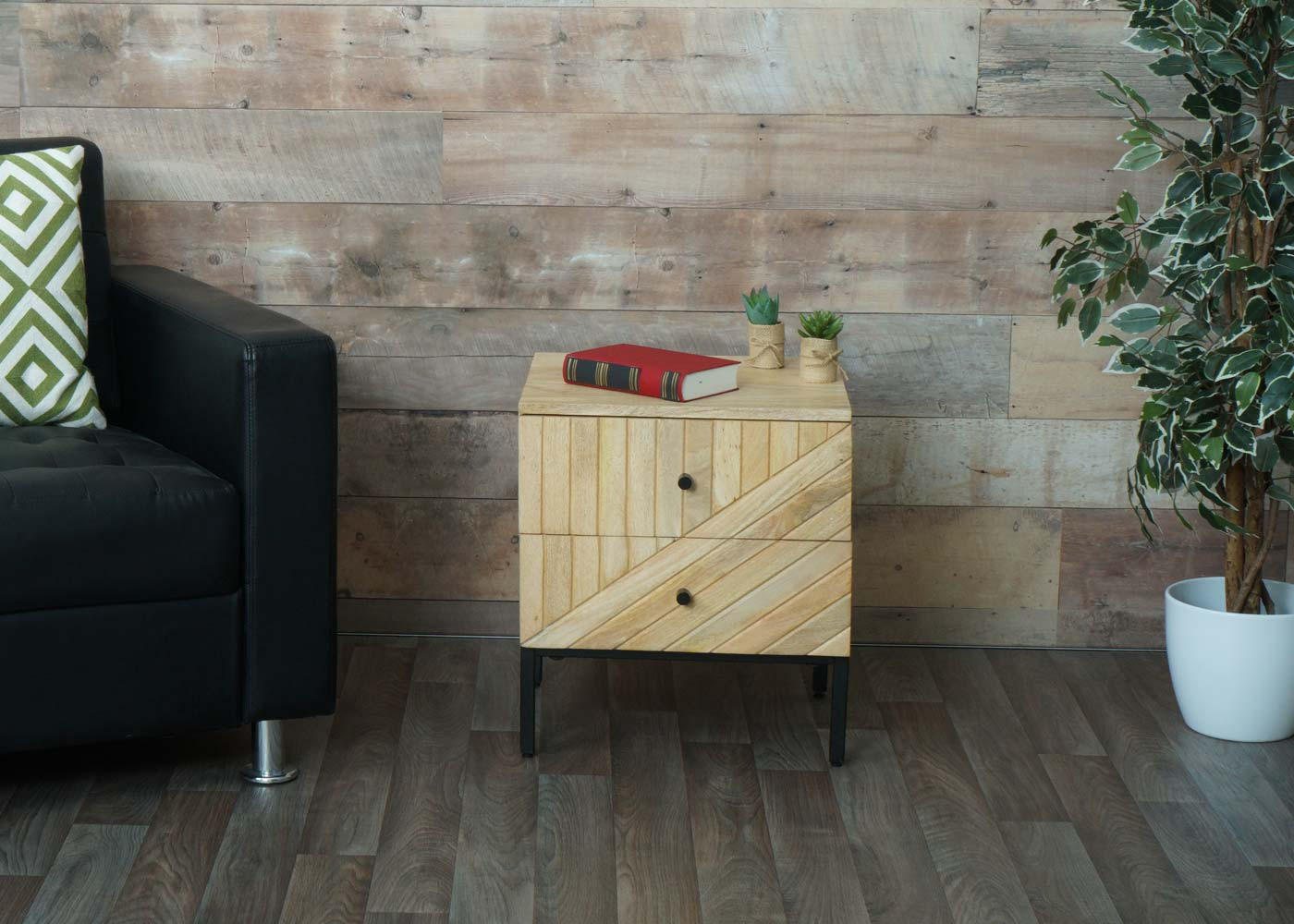 NACHTTISCH Beige - Beige, Holz (45/51/40cm) - MCW