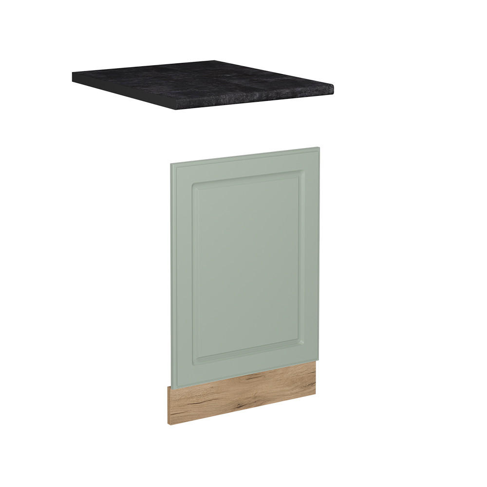 Vicco PŘEDNÍ PANEL R-Line, Mint venkovský dům/Zlatý mocný dub, 45 cm pracovná doska antracitová