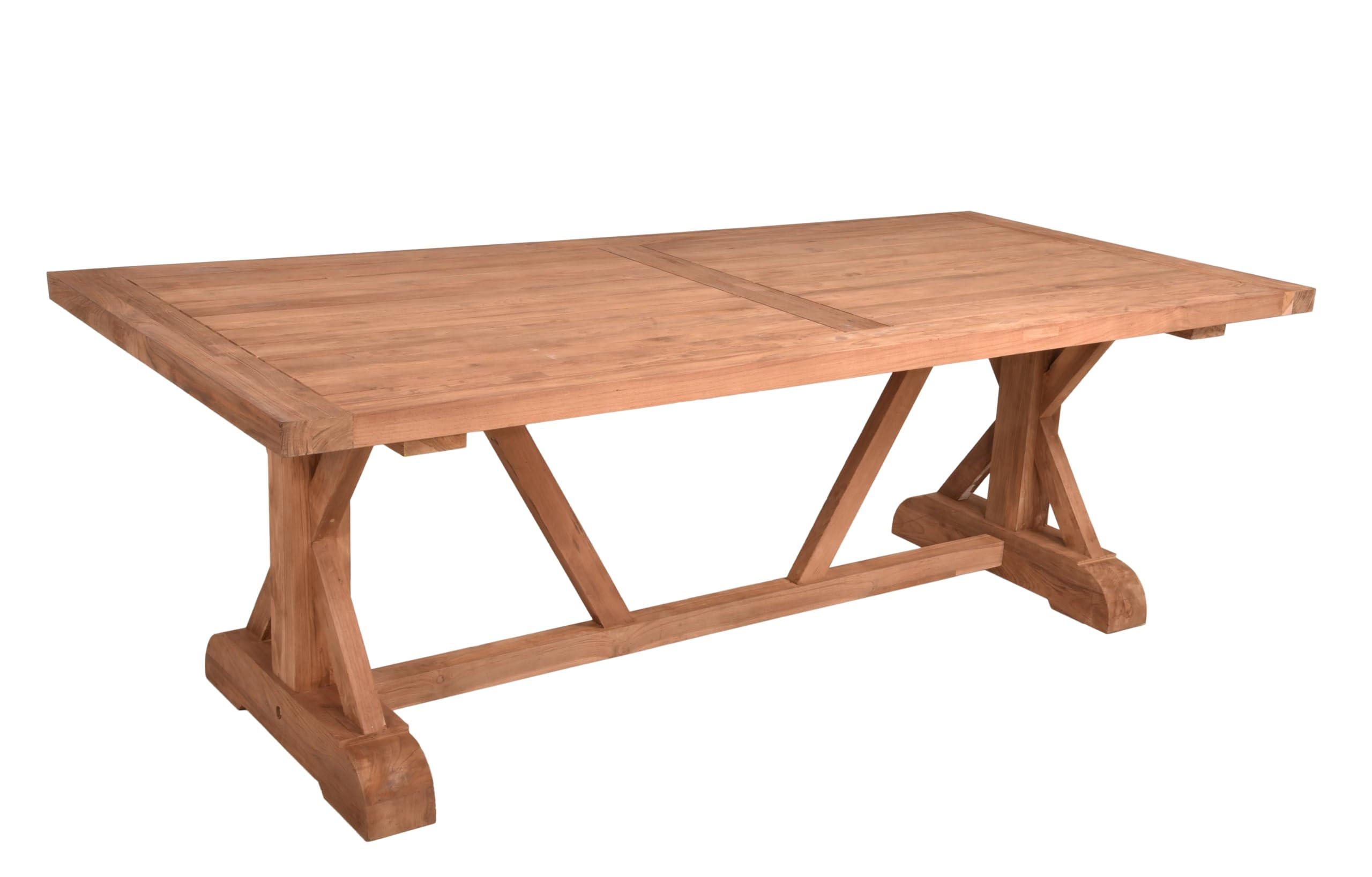 GARTENTISCH Niels Terrassentisch - Braun, Holz (220.5/100/75cm) - DELUKE