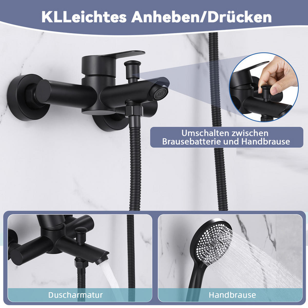 HANDBRAUSE Edith II 11/15/8cm - Schwarz, Metall (15/8/11cm) - Nettlife