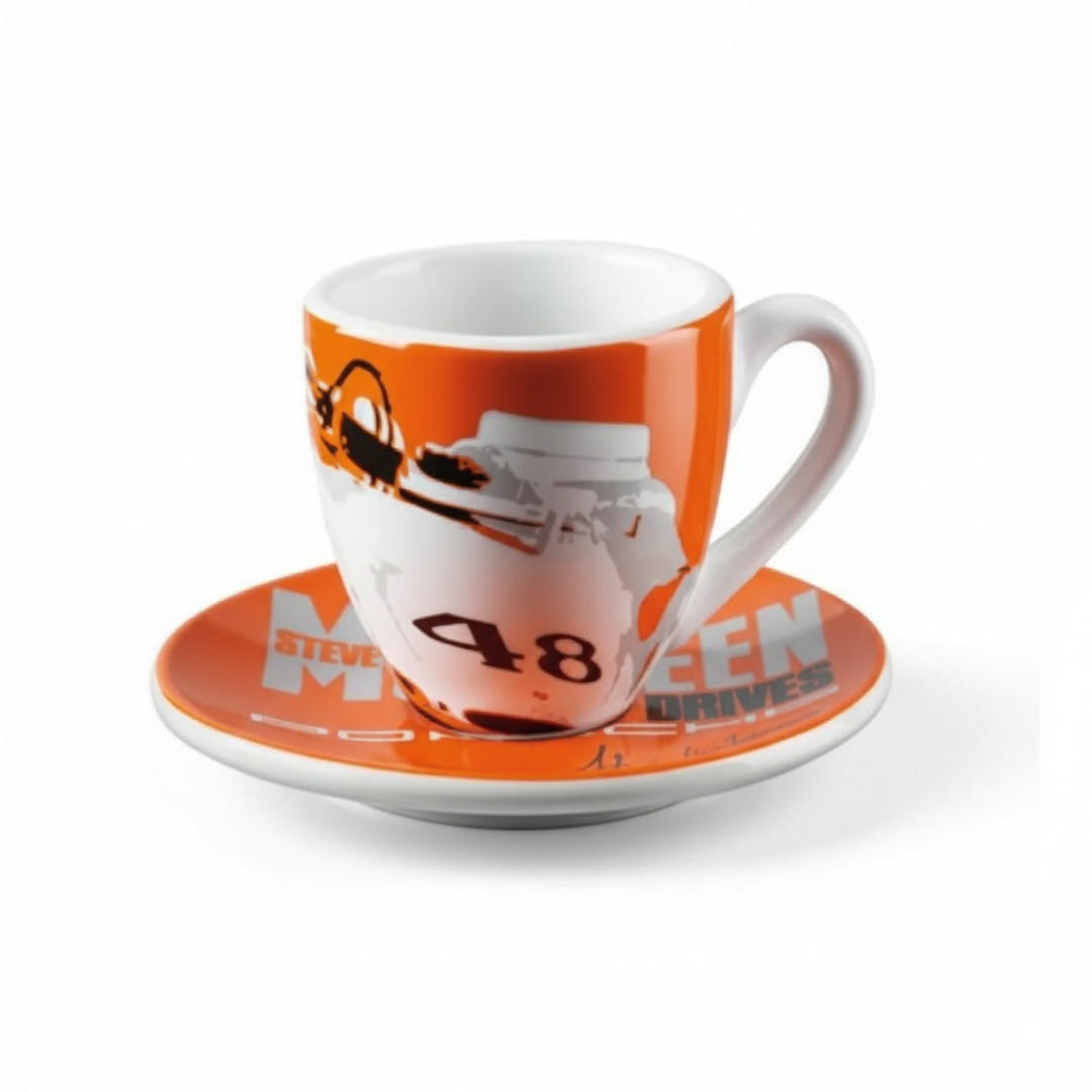 ESPRESSOTASSE Spyder Mehrfarbig Mit Untertasse - Multicolor, Keramik (0.08L) - Porsche