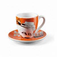 ESPRESSOTASSE Spyder Mehrfarbig Mit Untertasse - Multicolor, Keramik (0.08L) - Porsche