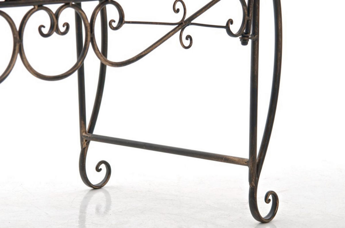 GARTENBANK Minno bronze - Braun, Metall (128/46/94cm) - TPFGarden
