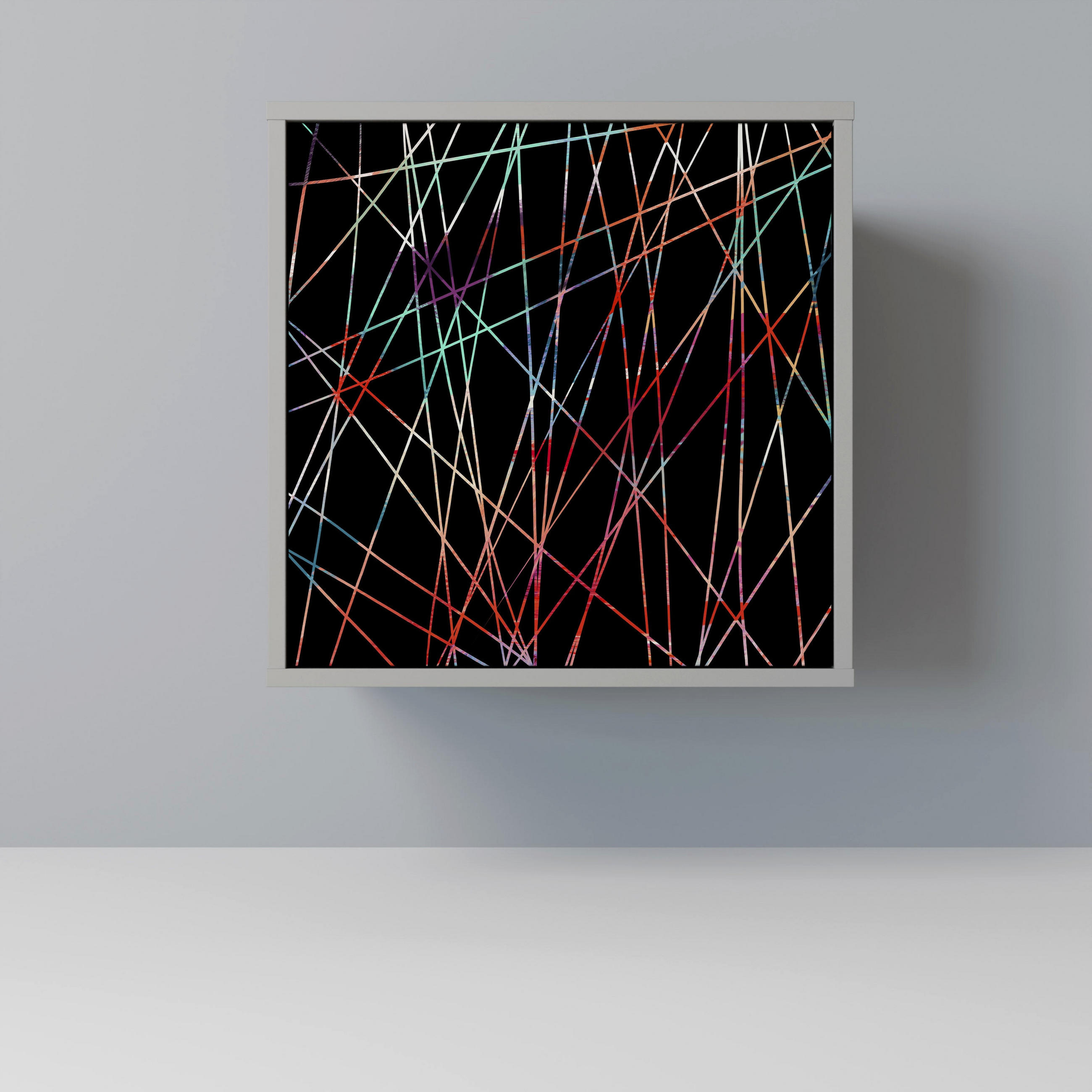 SpaceRebels Sideboard Grau 57.5x57.5x42 cm