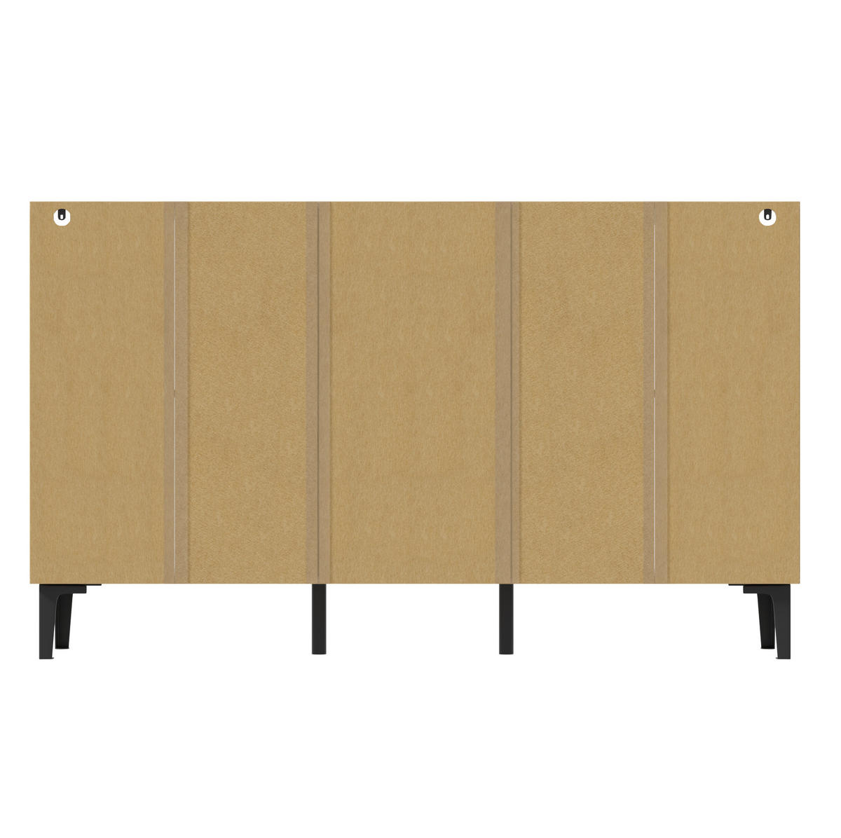 SIDEBOARD aus Holzwerkstoff 160x36x94 cm Holzfarbe mit 4 Türen und 4 Schubladen, vielseitiger Stauraum - Eichefarben, Holzwerkstoff (160/94/36cm) - Modfu