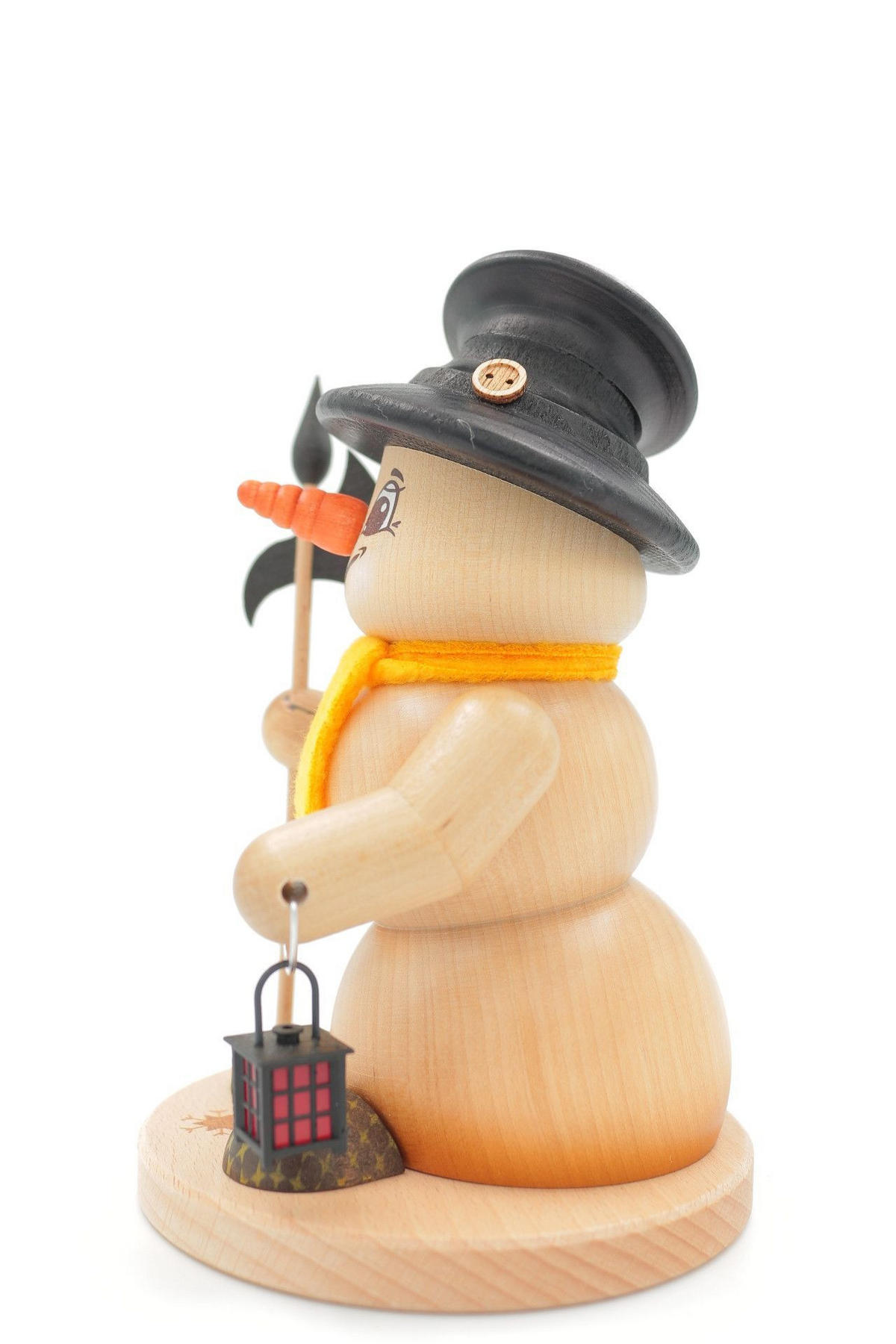 RAUCHFIGUR Schneemann Natur Nachtwächter 19 cm - Multicolor, Holz (15/19/0.1cm)