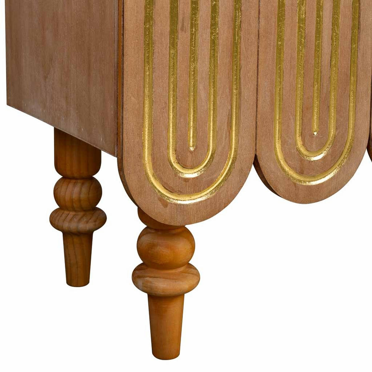 SIDEBOARD aus Holz 160x42x81 cm - Goldfarben, Holz (160/81/42cm) - Wanderlust