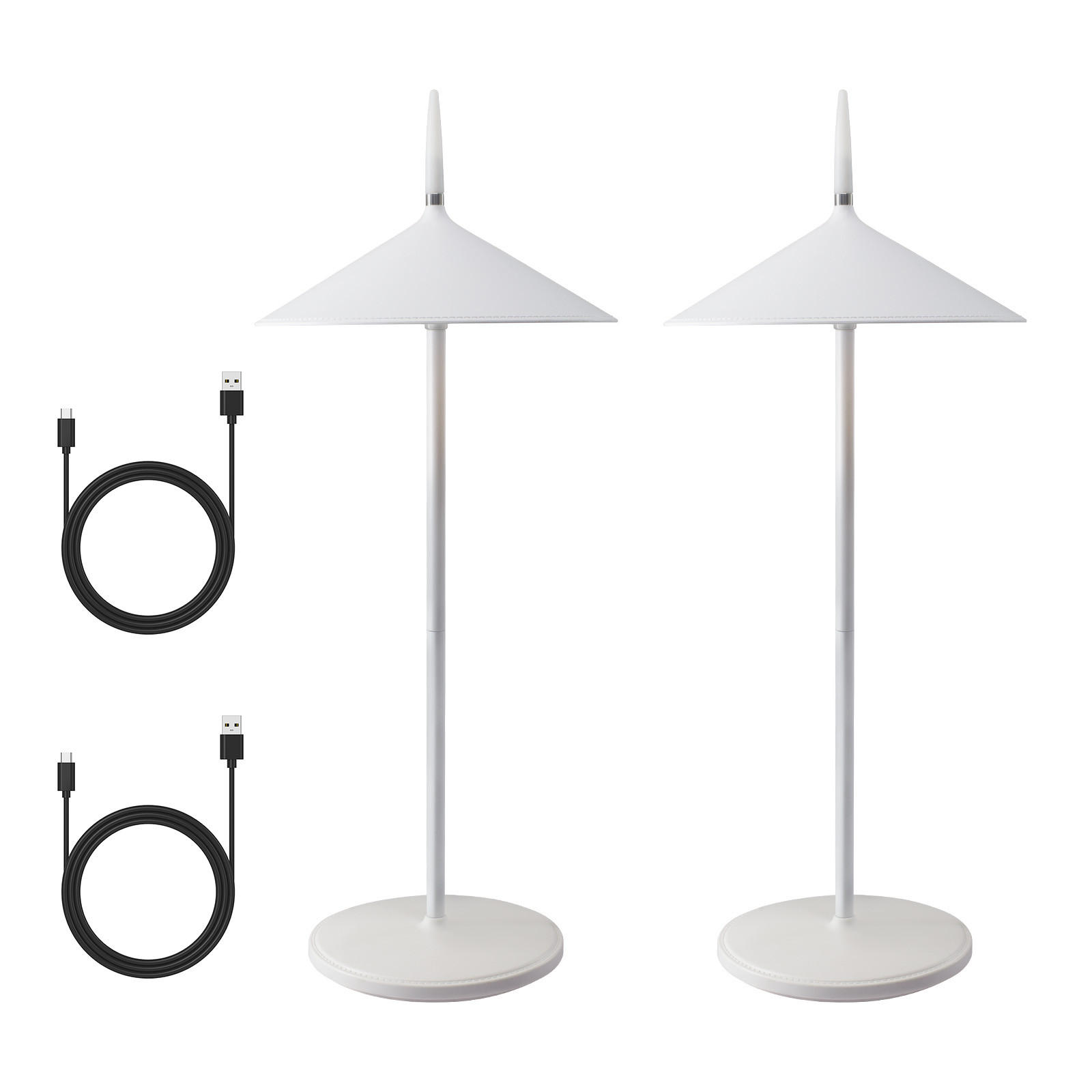 TISCHLEUCHTE Hellmann 15.4/11.5/37.6 cm - Weiß, Kunststoff/Metall (15.4/11.5/37.6cm) - ZMH