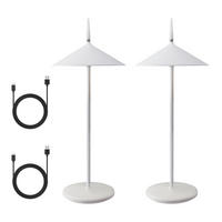TISCHLEUCHTE Hellmann 15.4/11.5/37.6 cm - Weiß, Kunststoff/Metall (15.4/11.5/37.6cm) - ZMH