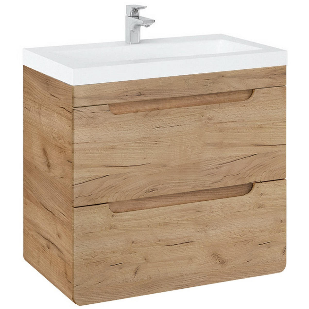 WASCHTISCH Luton-56 - Braun, Holzwerkstoff (61/63/46cm) - Lomado