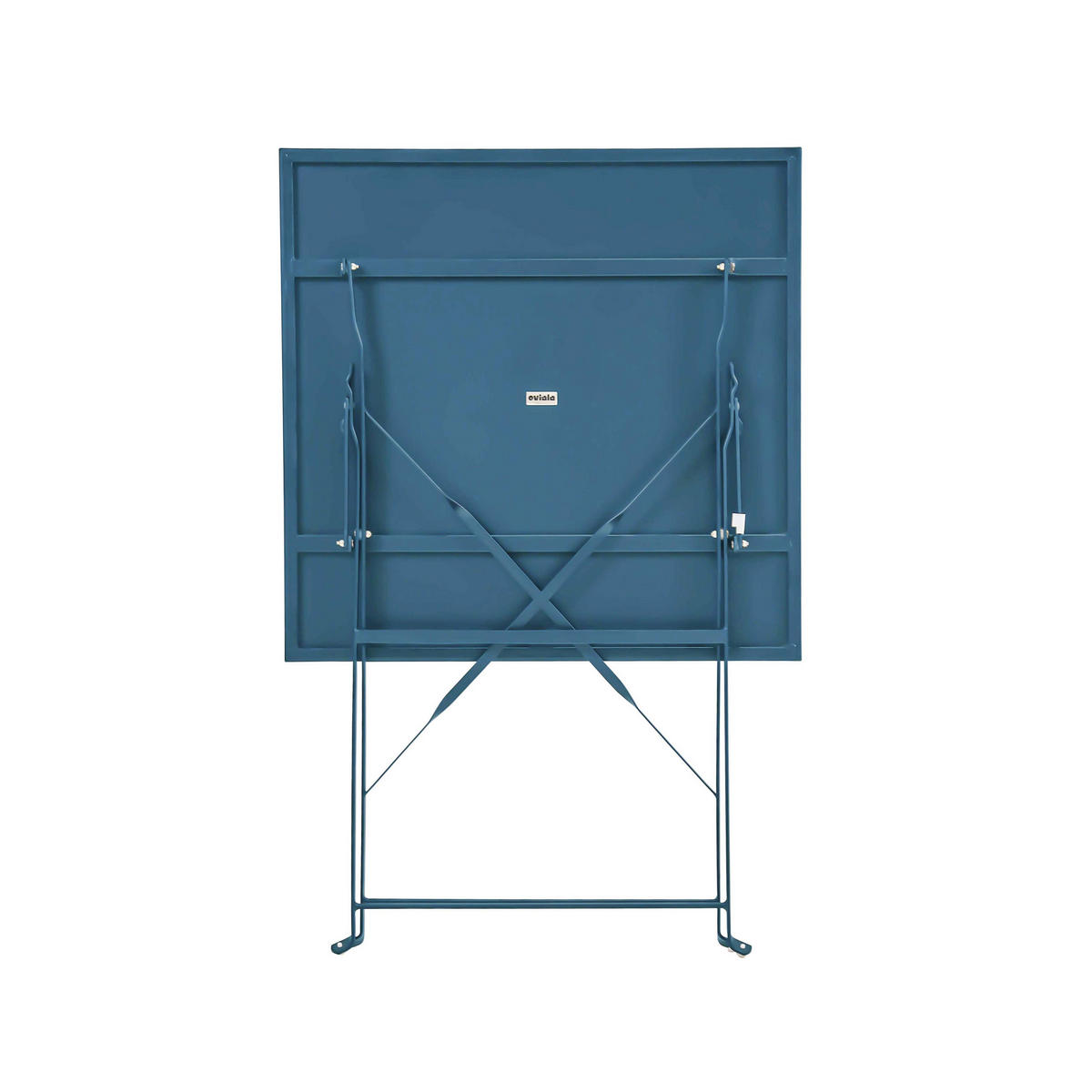 GARTENTISCH , klappbar, Pazifikblau - Blau, Metall (60/60/71cm) - Oviala