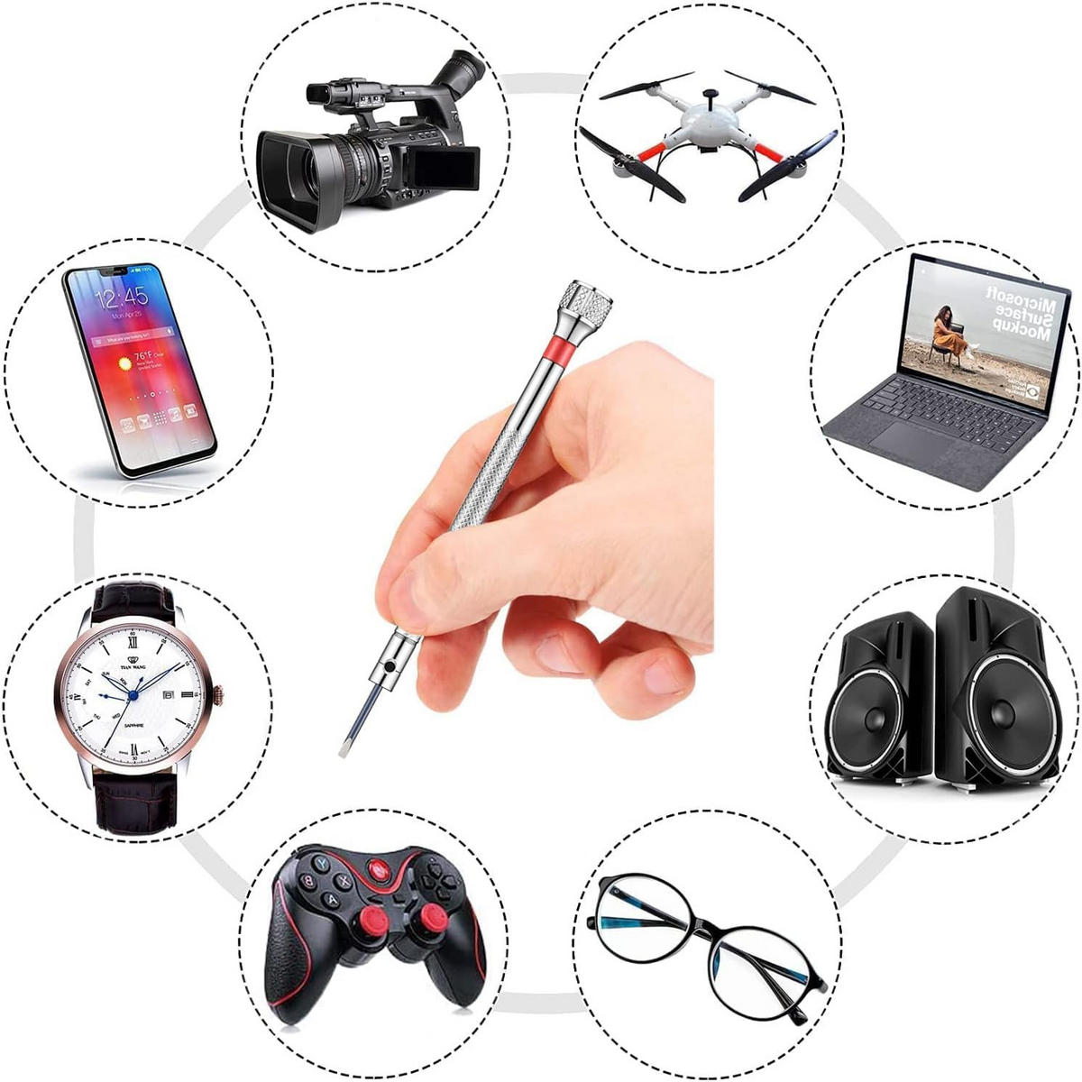 SCHRAUBENDREHER-SET – 13-teilig – zur Reparatur von Brillen und Uhren - Multicolor, Metall (11.8/8.8/2.3cm) - DCA