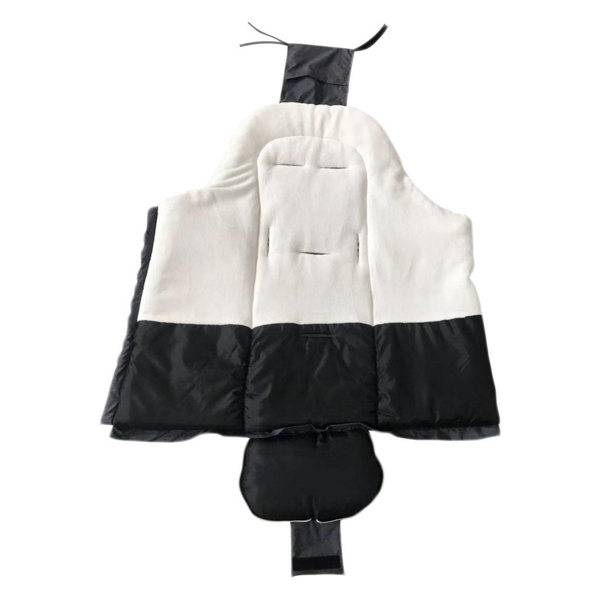 FUSSSACK Snuggle 100 cm, für 5-Punkt-Gurtsystem, wasserdicht, Fleece-Innenfutter - Schwarz, Textil (90/100/20cm) - Cangaroo