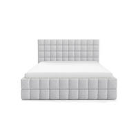 POLSTERBETT mit Stauraum 180x200 cm in Hellgrau - Hellgrau, Metall (180/200cm) - Home Collective