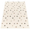 KINDERTEPPICH Punkte Kinderzimmer schmutzabweisend Beige Rechteckig 160x220 - Beige, Textil (160/220cm) - KADIMA DESIGN