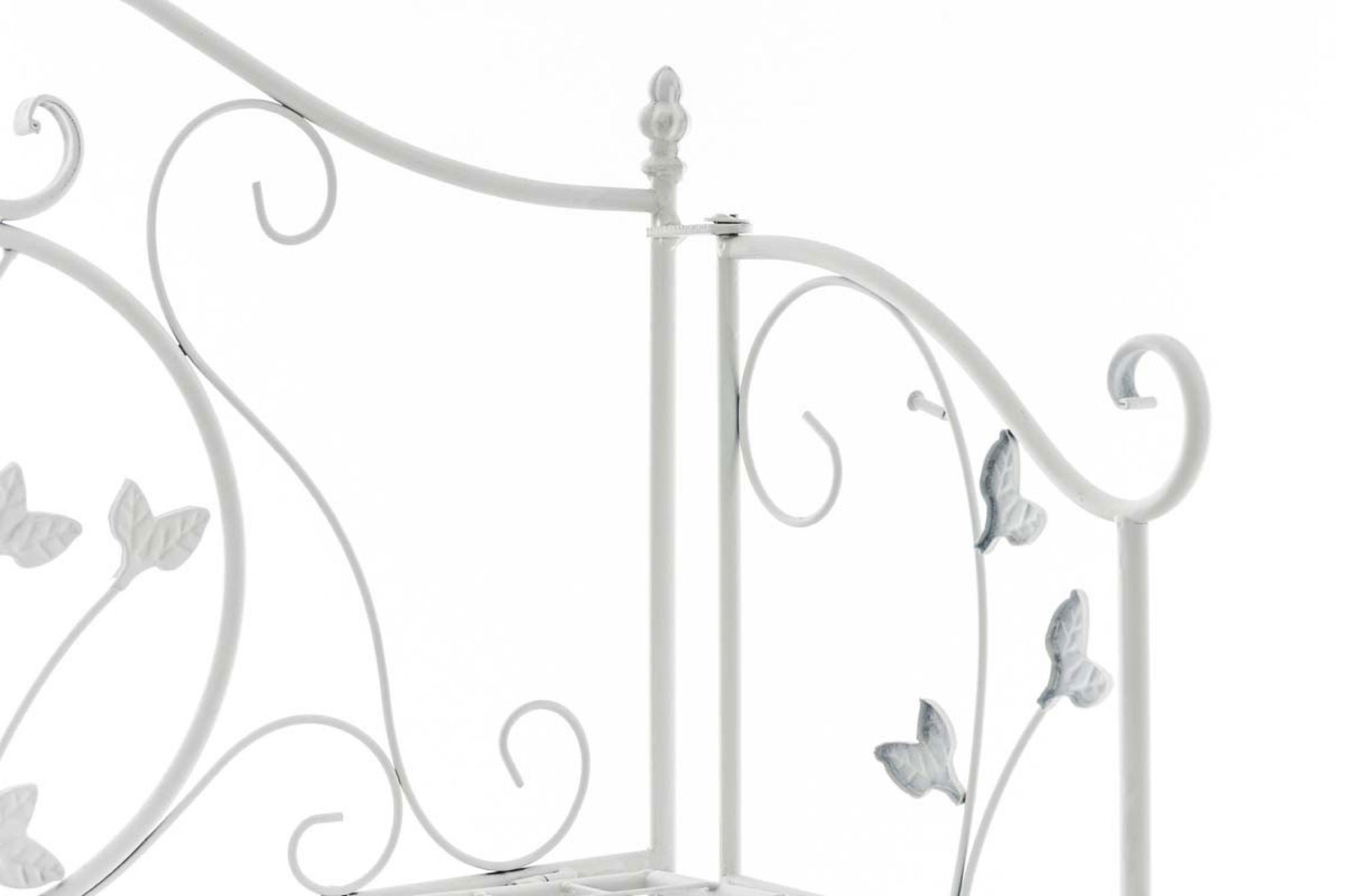 STANDREGAL Remus antik weiß - Weiß, Metall (58/118/33cm) - TPFGarden