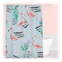 DUSCHVORHANG - Multicolor, Textil (180/0.1cm) - Relaxdays