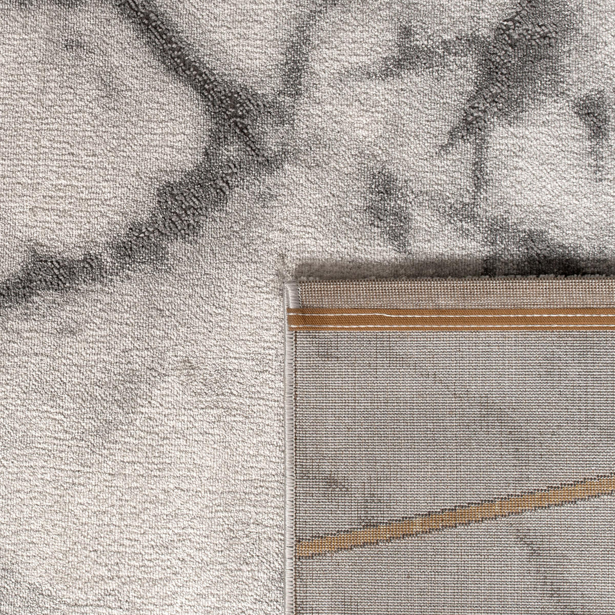 KURZFLORTEPPICH 120/170 cm Kraft 523 - Goldfarben, Textil (120/170cm) - Paco Home