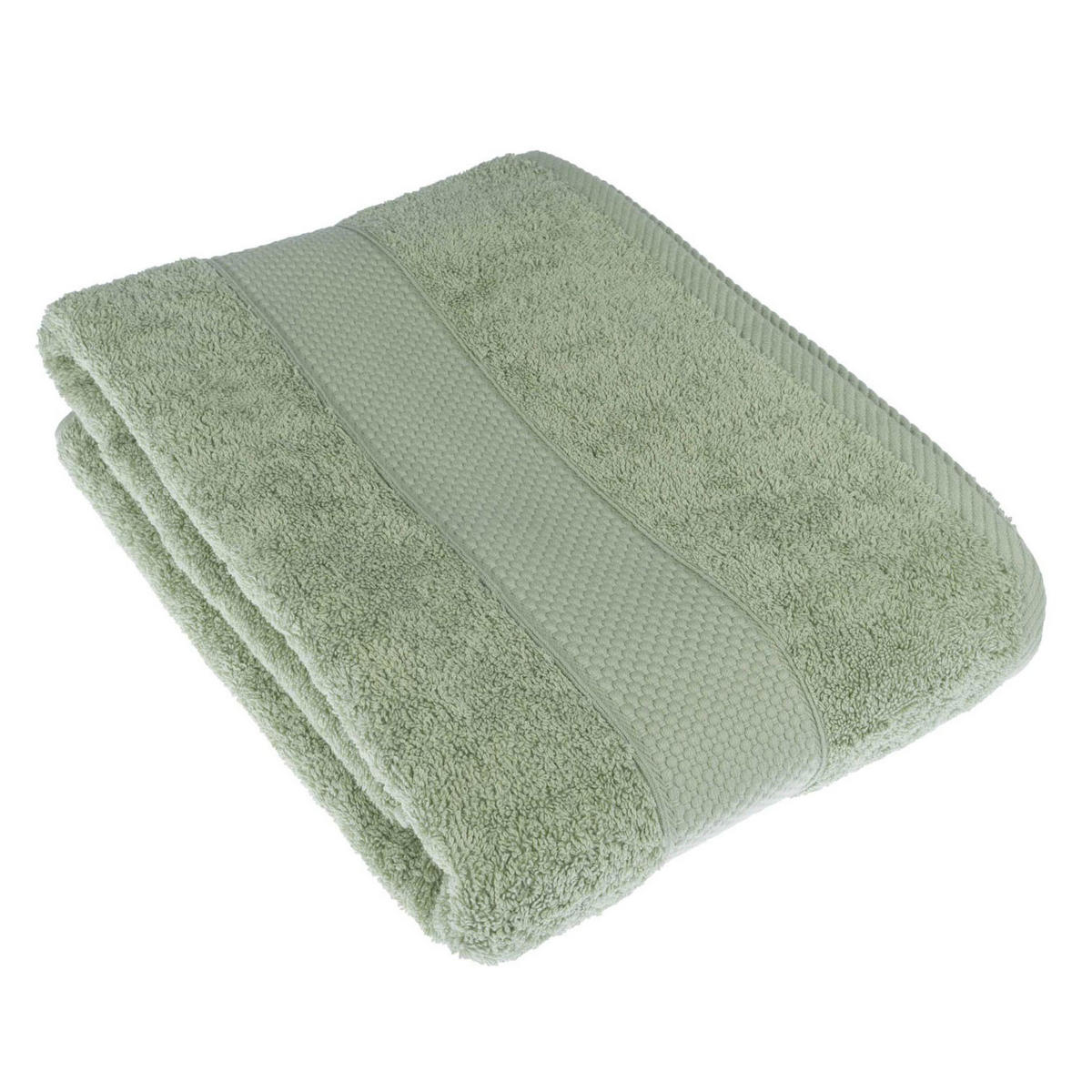 BADETUCH Essential salbei 100/150 cm - Salbeigrün, Textil (100/150cm) - Homescapes