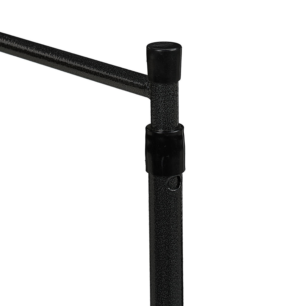 GARTENTISCH - Schwarz, Kunststoff/Metall (60/120/74cm) - Relaxdays