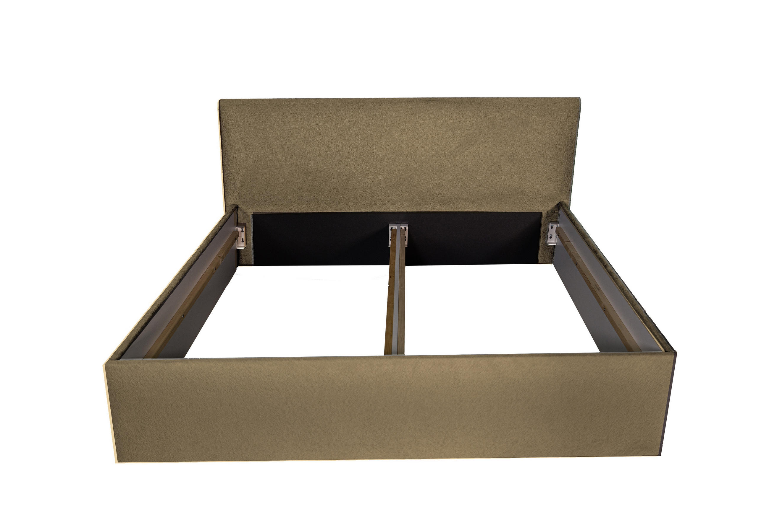 POLSTERBETT bali Toffee 140 x 200 x 40 cm Stauraum Ohne Matratze und Lattenrost - Beige, Holz (140/200cm) - Halmon Schlafkomfort Betten 