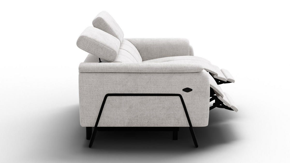 RELAXSOFA RODEN 2-Sitzer, creme - Creme, Holz/Textil (152/82/103cm) - Courtois Laville