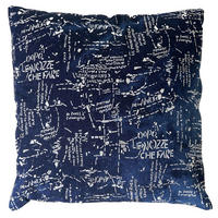 DEKO-KISSEN SCHRIFT Blau - Blau, Textil (12/45/45cm) - MCW