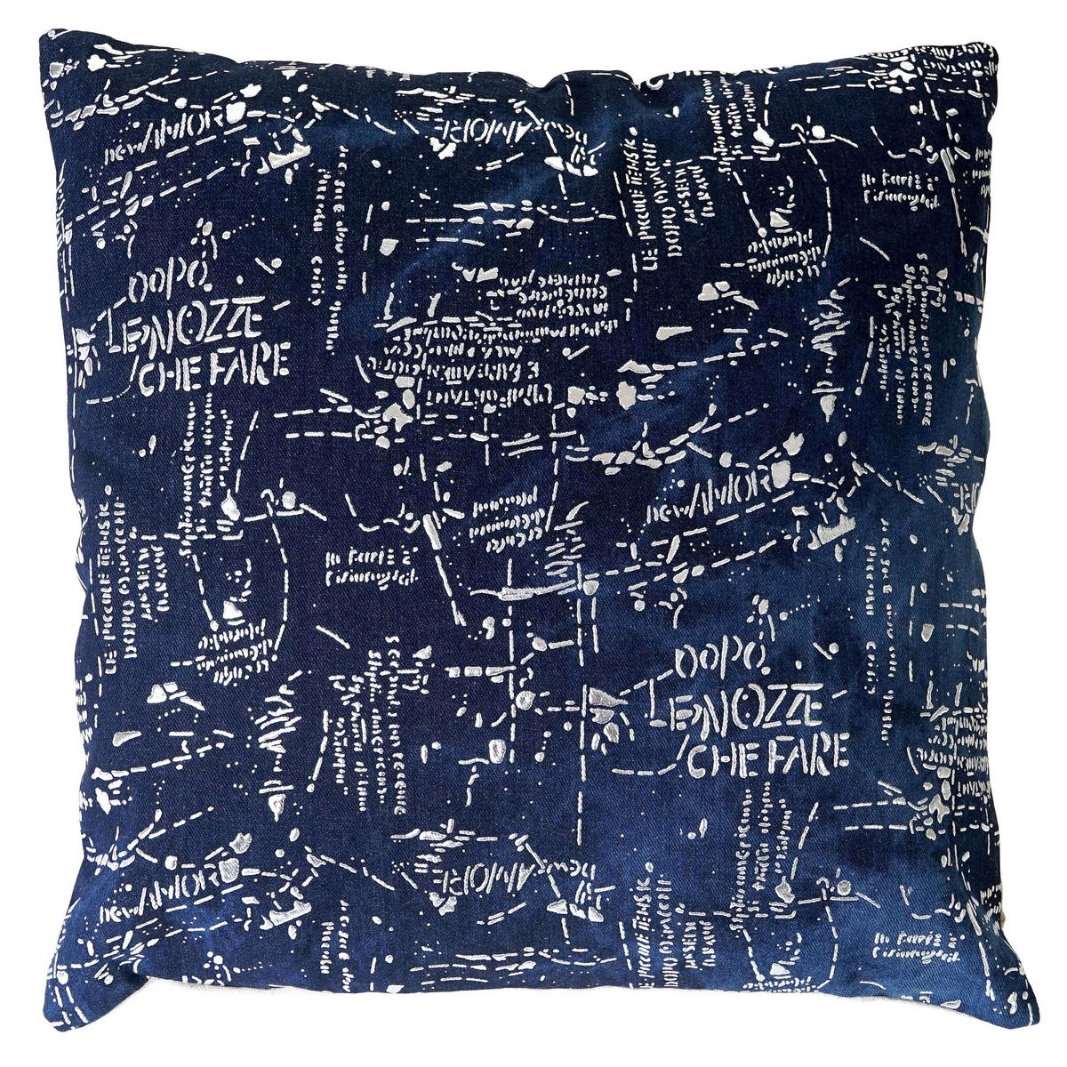 DEKO-KISSEN SCHRIFT Blau - Blau, Textil (12/45/45cm) - MCW