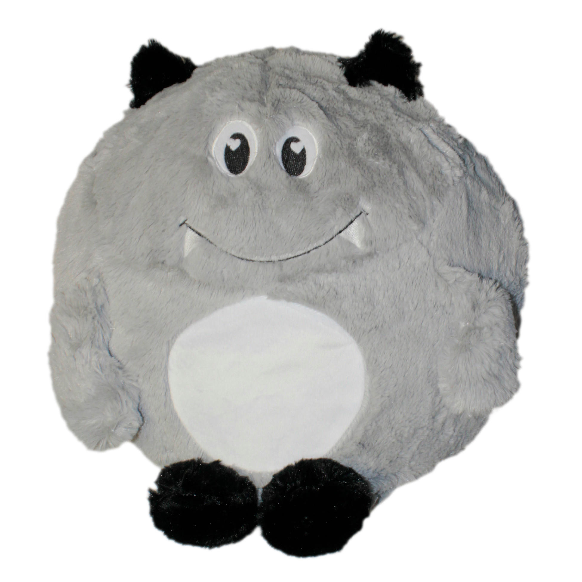 KUSCHELKISSEN Monster 45 cm Plüsch Kissen Grau - Grau, Textil (40/45cm) - TiborTex