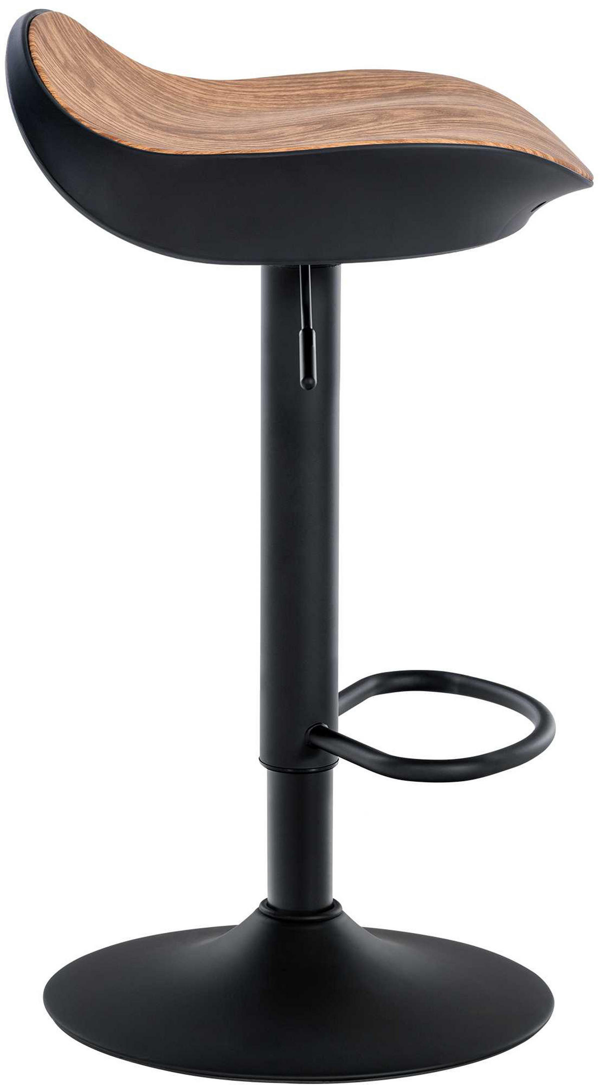 BARHOCKER Alice natura - Schwarz/Naturfarben, Kunststoff/Metall (39/90/40cm) - TPFLiving