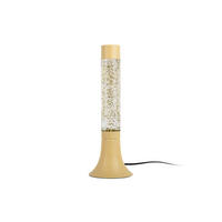 TISCHLAMPE Astro Glitter 13/13/37 cm - Gelb, Glas (13/13/37cm) - Leitmotiv