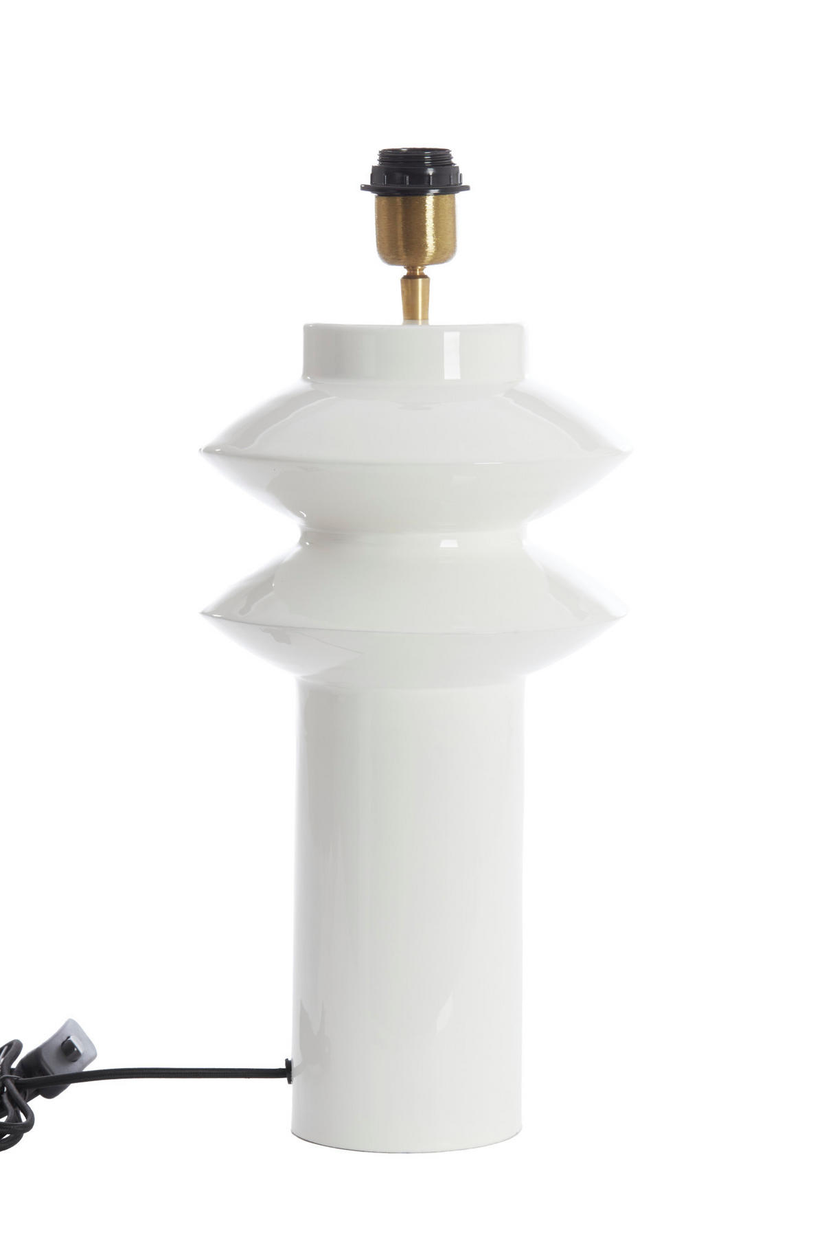 LAMPENFUSS Petch Weiß Ø22/40 cm - Weiß, Metall (22/22/40cm) - Light & Living