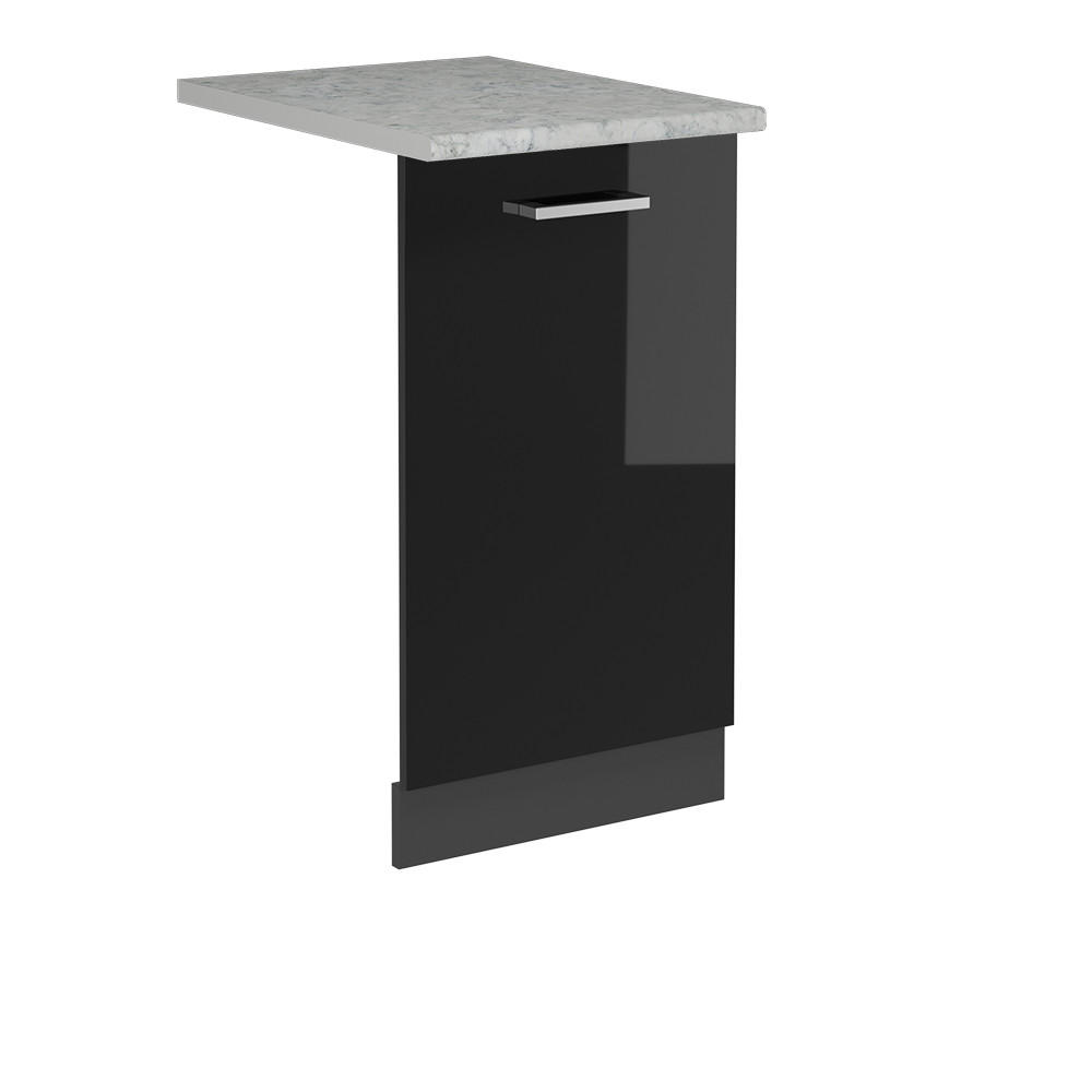 ČELNÍ PANEL MYČKY R-Line Černý vysoký lesk - antracitová/vysoce lesklá černá, kompozitní dřevo (45/81.8/1.6cm) - Vicco