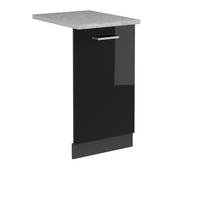 ČELNÍ PANEL MYČKY R-Line Černý vysoký lesk - antracitová/vysoce lesklá černá, kompozitní dřevo (45/81.8/1.6cm) - Vicco