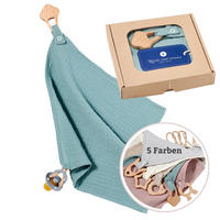 KUSCHELTUCH Schnullertuch Musselin Schmusetuch Geburtsgeschenk - Mintgrün, Textil (30/1/30cm) - nordic coast company